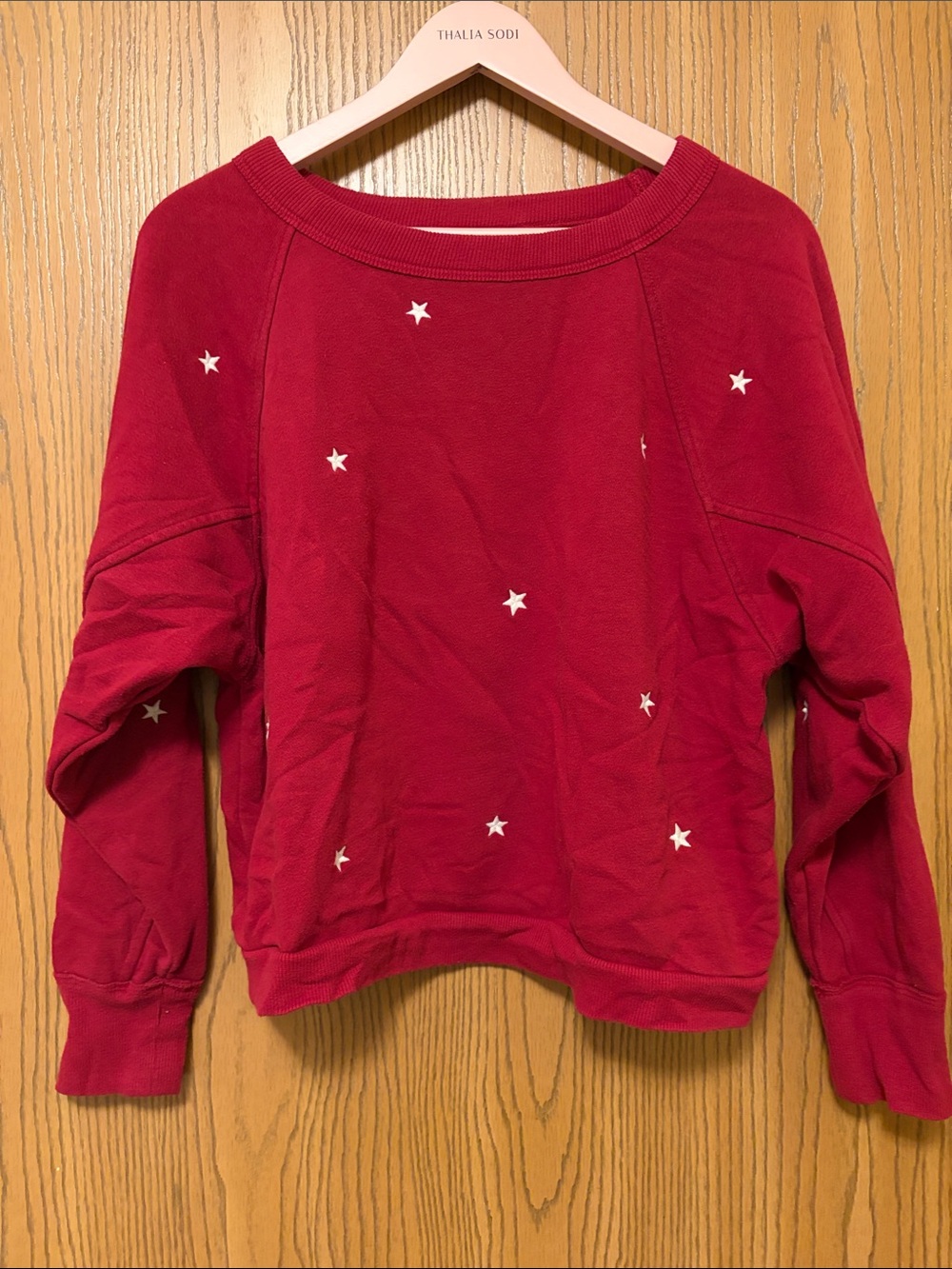 Red Star-Print Sweatshirt